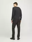 Jack&Jones men's cotton sweater Cooper dark grey - Men's knitwear - 137283 - 4