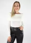 Pieces women's sweater Off Shoulder cloud dancer - Women's knitwear - 137433 - 1