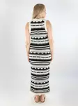 Only sleeveless knit dress O-Neck ecru/black - Dresses and tunics - 138343 - 2