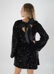Pieces sequin dress Deep Back black/black sequ - Dresses and tunics - 139453 - 2