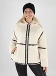 Only women's jacket ONLPARIS Teddy white sand/black - Women's light jackets - 139563 - 1