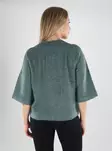 Only women's sweater Pullover 3/4 balsam green - Women's knitwear - 139693 - 2