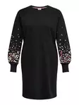 Only Carmakoma Sweatshirt Dress Brooke black/leo - Dresses and tunics - 139813 - 1