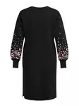 Only Carmakoma Sweatshirt Dress Brooke black/leo - Dresses and tunics - 139813 - 2