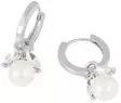 Snö of Sweden Earrings Eira pearl silver/white - Earrings - 140013 - 1