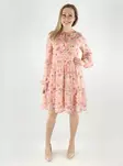 Vila floral dress V-Neck misty rose/flower - Dresses and tunics - 140683 - 1