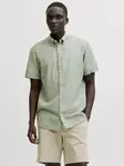 Jack&Jones Men's Short Sleeve Dress Shirt Blusummer laurel wreath - Men's dress shirts - 141113 - 1