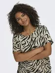 Carmakoma Plus Size T-Shirt Nova trench coat/wild animal - Women's T-shirts - 138433 - 2