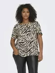 Carmakoma Plus Size T-Shirt Nova trench coat/wild animal - Women's T-shirts - 138433 - 1