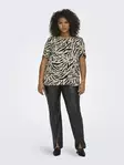 Carmakoma Plus Size T-Shirt Nova trench coat/wild animal - Women's T-shirts - 138433 - 3