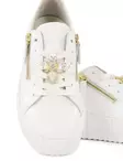 Gabor women's genuine leather sneakers 6320121 weiss gold - Women's sneakers - 138513 - 6