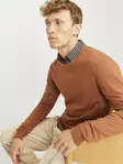 Jack&Jones men's sweater Eemil Mocha bisque - Men's knitwear - 137273 - 1