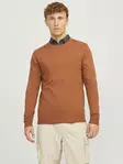 Jack&Jones men's sweater Eemil Mocha bisque - Men's knitwear - 137273 - 2