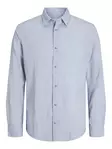 Jack&Jones men's cotton dress shirt Structure Cashmere blue - Men's dress shirts - 135123 - 1