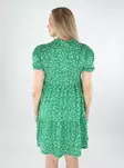 JDY short dress V-Neck medium green/cloud dancer - Dresses and tunics - 138593 - 2