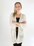 JDY women's kimono/cardigan 3/4 eggnog - Women's knitwear - 138543 - 1