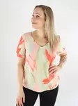 JDY women's t-shirt V-Neck sandshell/rose - Women's T-shirts - 138523 - 1