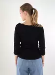 JJXX Women's Ribbed Shirt 3/4 Boatneck Black - Women's long sleeved shirts - 137843 - 2