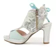 Laura Vita women's high-heeled sandals Hicao 09 ciel - Women's sandals - 138253 - 2