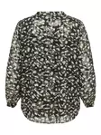 Only Carmakoma women's plus size shirt V-Neck black/lurex - Women's long sleeved shirts - 137523 - 4
