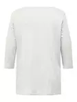 Only Carmakoma plus size shirt A-Shape 3/4 cloud dancer - Women's long sleeved shirts - 136573 - 7