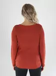 Only Sweater ONLGEENA XO L/S PULLOVER picante - Women's knitwear - 141583 - 2