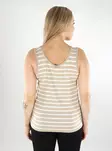 Only women's striped top Tank feather gray/cloud dancer - Women's tank tops - 138423 - 2
