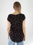 Only t-shirt ONLNOVA black/725 ditsy - Women's T-shirts - 140903 - 2