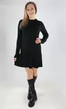Only Knitted dress o-neck black - Women's knitwear - 139633 - 1
