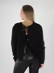 Pieces Sweater black/black bow - Women's knitwear - 139703 - 3