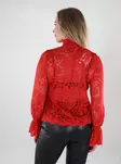 Pieces women's shirt Lace goji berry - Women's long sleeved shirts - 139963 - 2