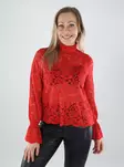 Pieces women's shirt Lace goji berry - Women's long sleeved shirts - 139963 - 1