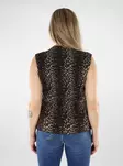 Pieces women's pleated top SL black/leo - Women's tank tops - 138723 - 2