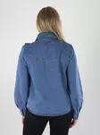 Pieces Dress Shirt PCEVA LS Ruffle Shirt – Medium Blue - Women's shirts and blouses - 141793 - 2