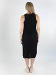 Pieces cotton knit dress Midi black - Dresses and tunics - 138533 - 2