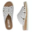 Rieker women's flip-flops V4189-80 white - Rieker mules - 140663 - 3