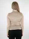 Vero Moda high-neck glitter shirt silver mink/gold - Women's long sleeved shirts - 137583 - 2