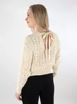 Vero Moda women's sweater Newverena Backdetail birch - Women's knitwear - 137683 - 1