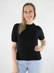 Vero Moda women's knitted t-shirt 2/4 black - Women's T-shirts - 138233 - 1