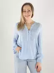 Vero Moda women's shirt EMB Top cashmere blue - Women's long sleeved shirts - 140163 - 1
