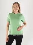 Vero Moda T-Shirt LACE S/S T-SHIRT aspen green/lace - Women's T-shirts - 141483 - 1