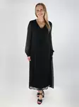 Vila dress V-Neck LS Midi black - Dresses and tunics - 138943 - 1