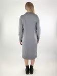 Vila midi-length knit dress Ril Crew Neck medium gray - Women's knitwear - 137183 - 2