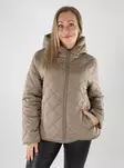 Vila women's lightweight padded jacket VIQUILA Hood fossil - Women's light winter jackets - 139483 - 1