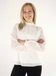 Vila women's shirt Highneck snow white - Women's long sleeved shirts - 136803 - 1