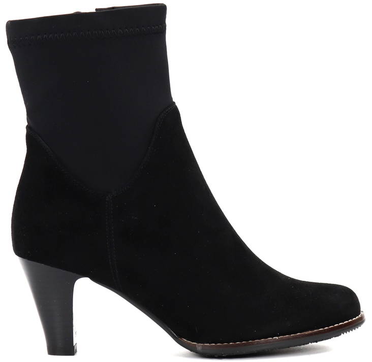 Fuzz Ankle Boots 554, Black - Women's ankle boots - 127213 - 1