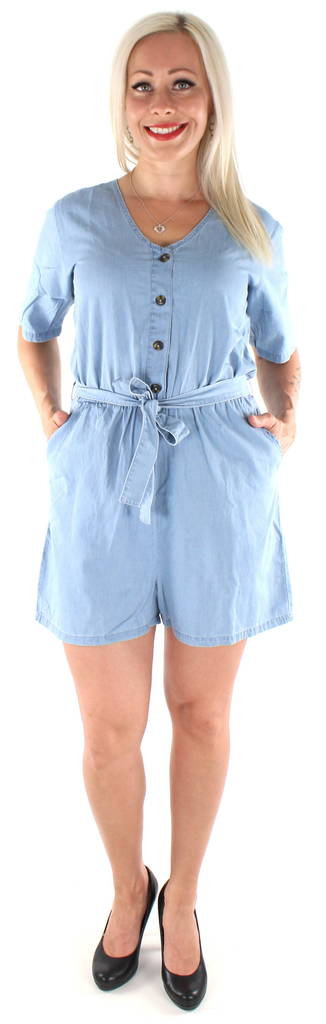 JDY Playsuit life 2/4, Light Blue - Women's shorts and capris - 126433 - 1