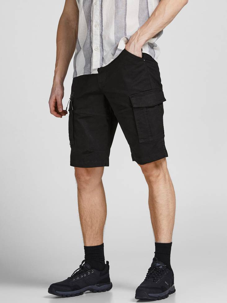 Jack&Jones Shorts Dex Cargo black - Men's shorts and capri - 133193 - 1