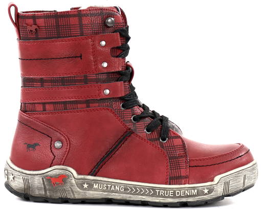 Mustang Ankle Boots 1290-608-5, Red 