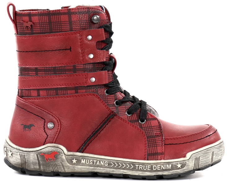 Mustang Ankle Boots 1290-608-5, Red webstore